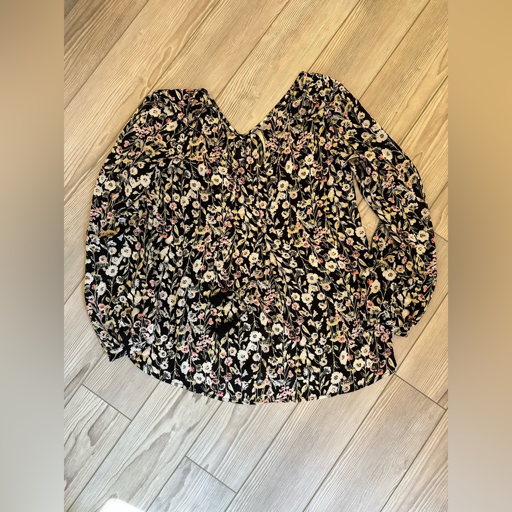 Lauren Conrad floral blouse